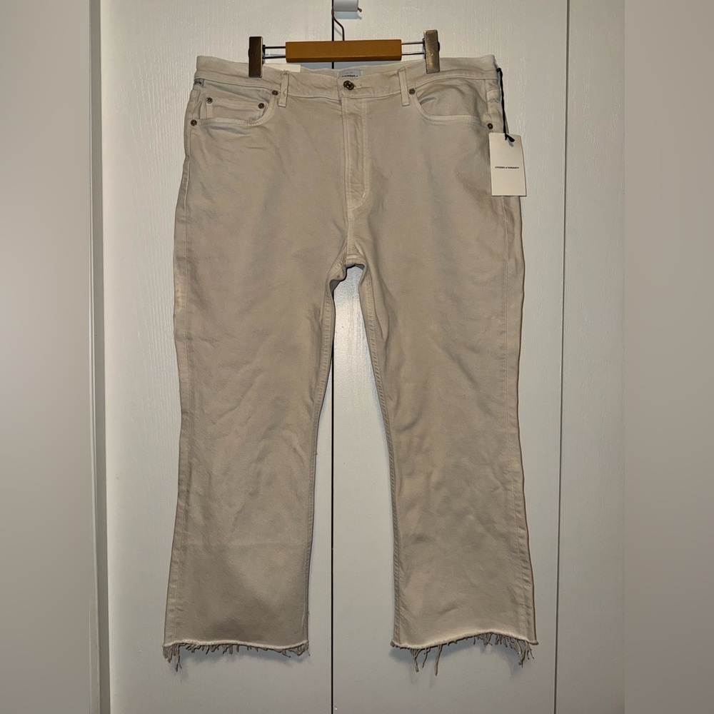 CITIZENS OF HUMANITY BRAND NEW ISOLA ZIP CROPPED BOOT JEANS
